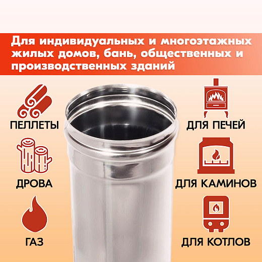 02 Труба L500 ТМ-Р 304-0.8 D150